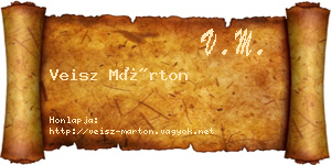Veisz Márton névjegykártya
